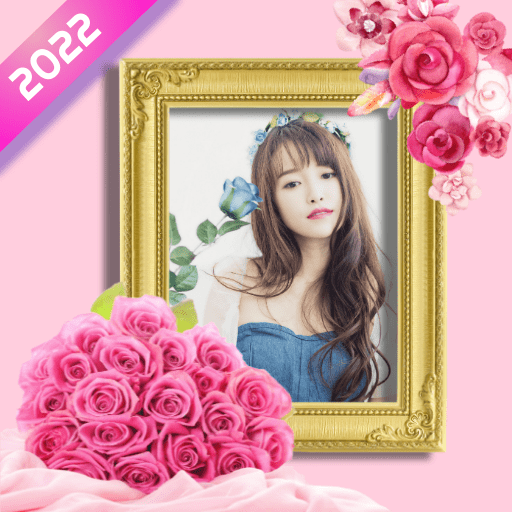 Rose Flower Photo Frame