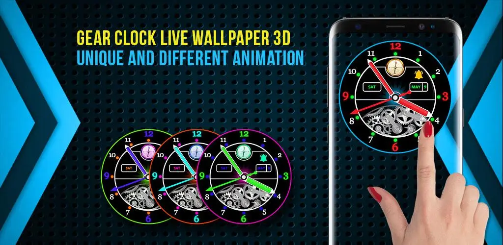 Download Analog Clock Live Wallpaper 3D android on PC
