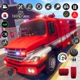 911 กู้ภัย ไฟไหม้ Truck เกม 3d