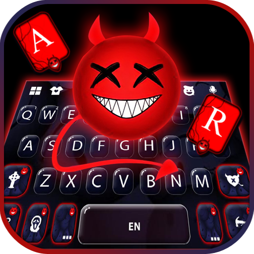 Download Happy Devil Emoji Keyboard Bac android on PC