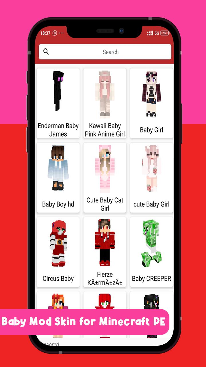 Скачать Baby Mod Skin for Minecraft PE на ПК | Официальный представитель  GameLoop