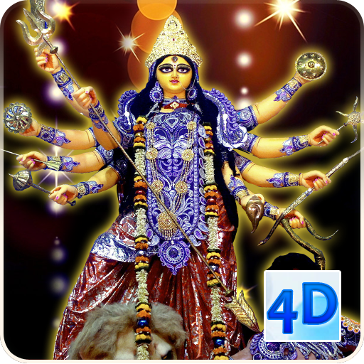 4D Durga Puja Live Wallpaper