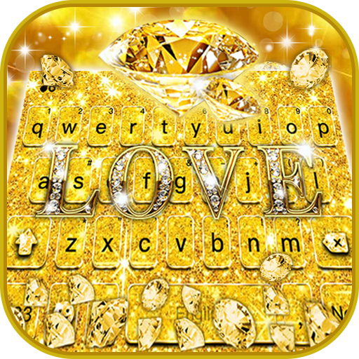 Gold Diamond Gravity keyboard