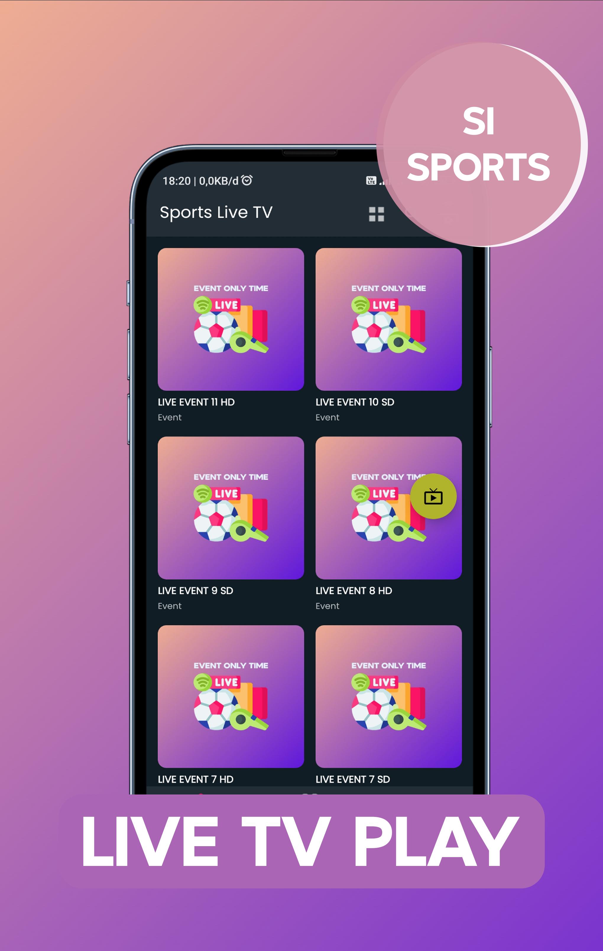 Download Live TV Play Si Sports android on PC