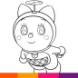 How to Draw Dora cat
