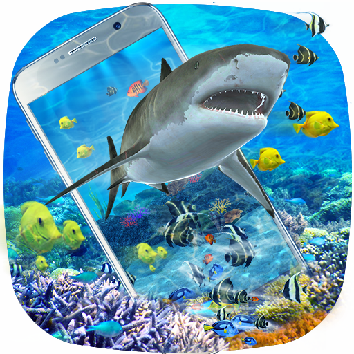 3D Ocean Shark Theme(shake&get effect)