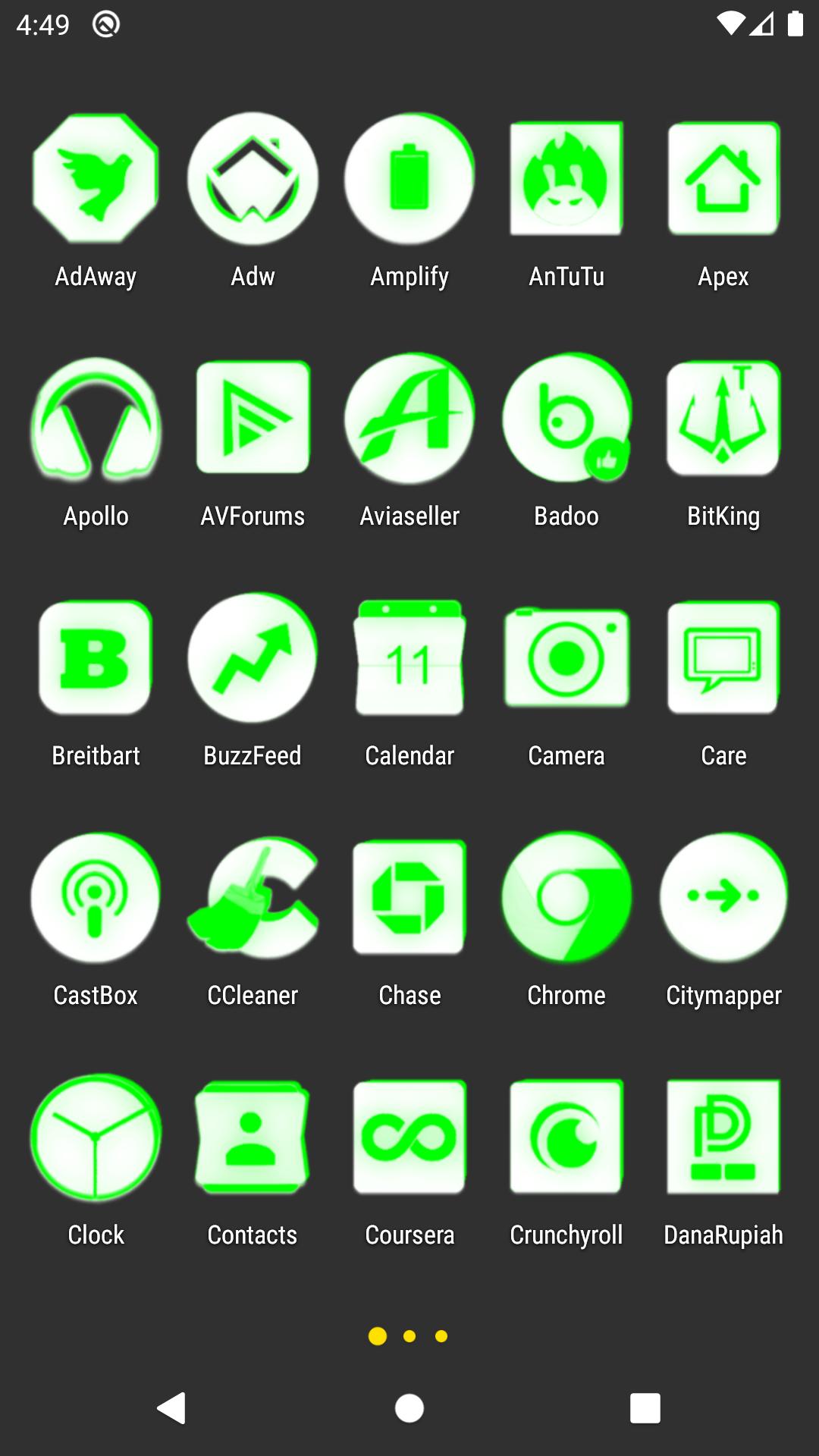 Descargar Inverted White Green Icon Pack en PC | GameLoop Oficial