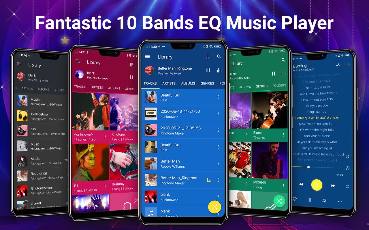 Download Music Player - MP3 Player & EQ android on PC