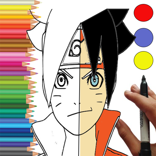 Boruto Coloring Anime book