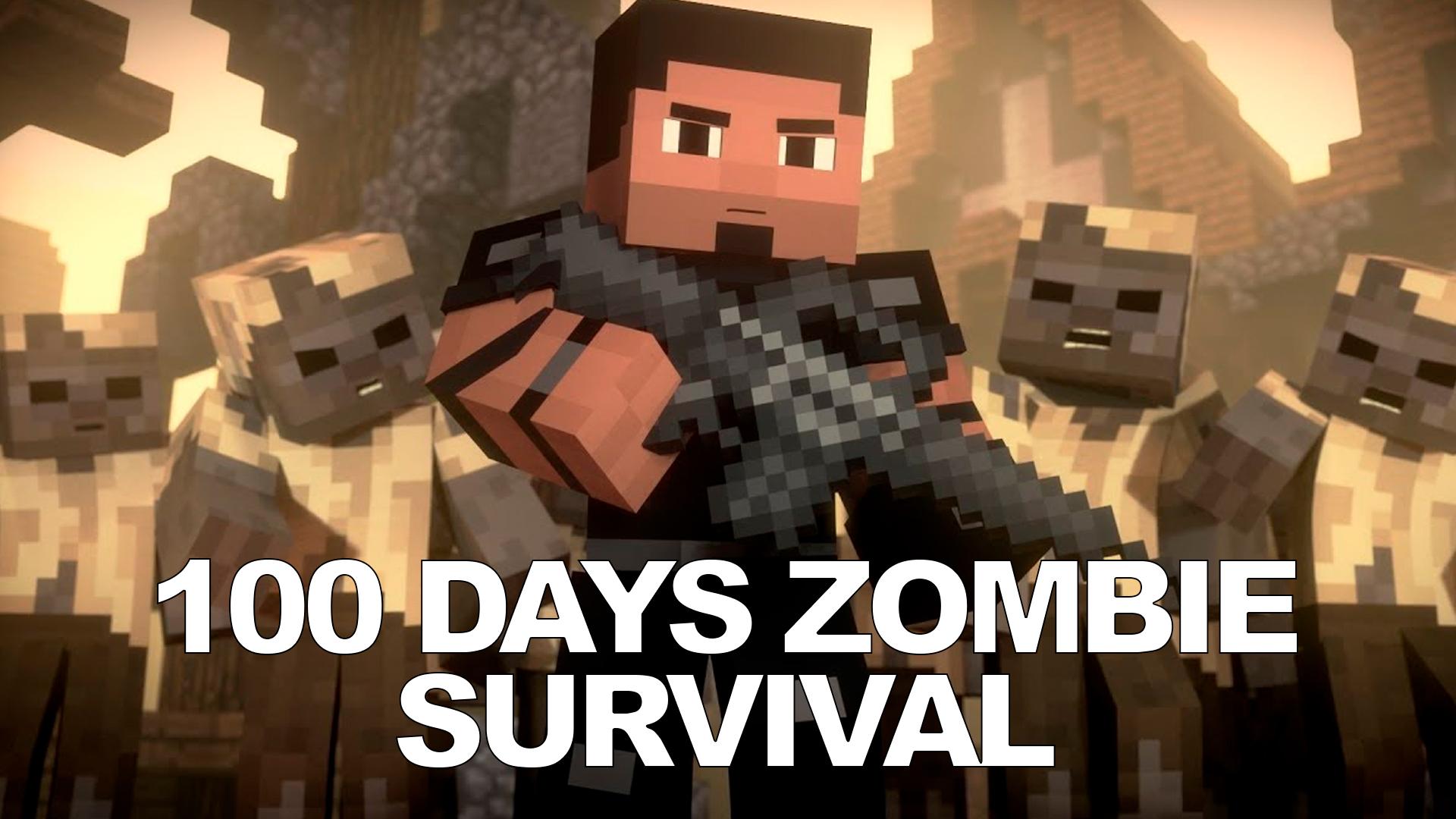 Скачать 100 Days Zombie Survival MCPE на ПК | Официальный представитель  GameLoop