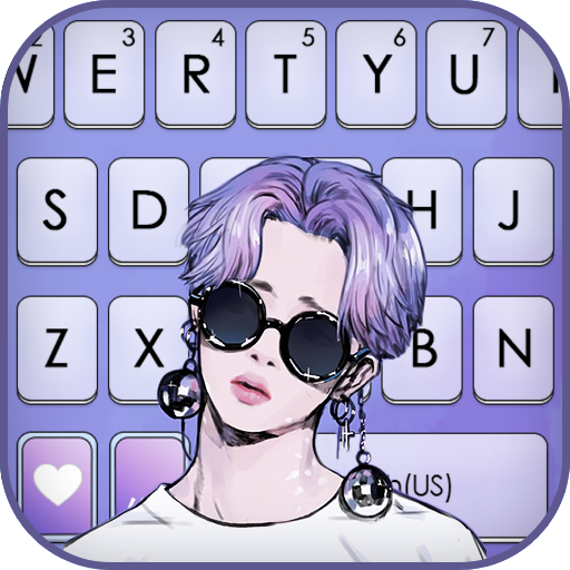 Purple Kpop Star कीबोर्ड