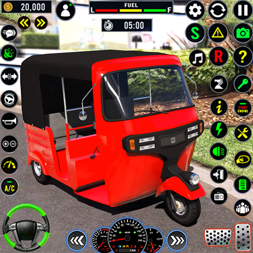 City Rickshaw Driving Games