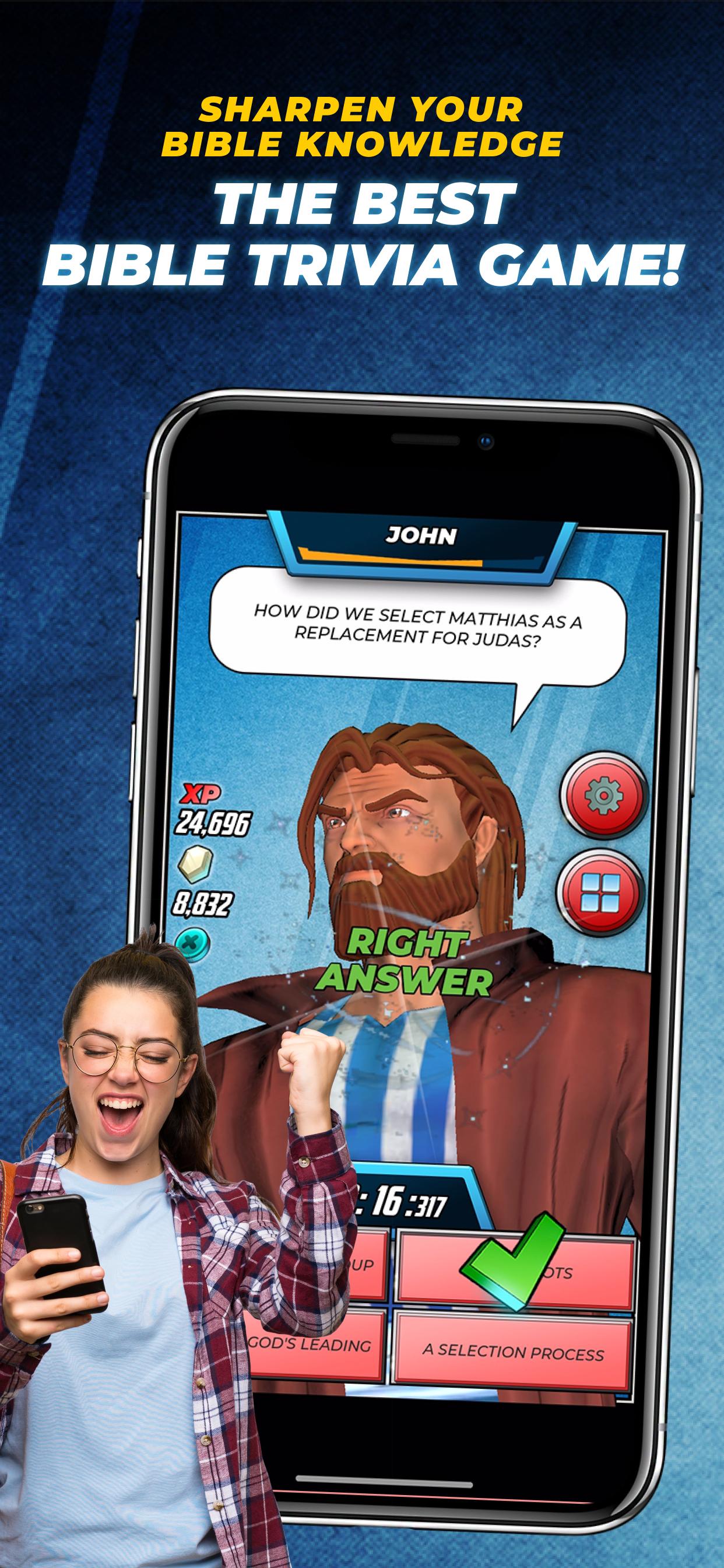 Скачать Bible Trivia Game: Heroes на ПК | Официальный представитель GameLoop