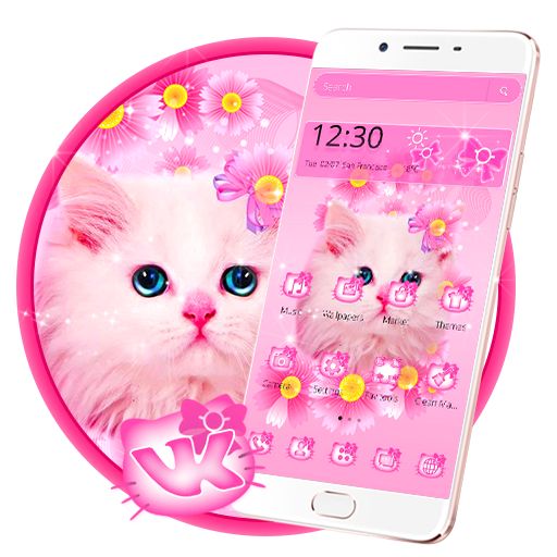 Cute Pink Kitty Cat Theme