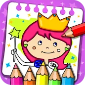 राजकुमारी - रंगीन किताब और खेल