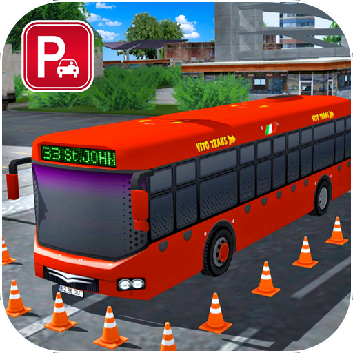 City Bus Driving Games : American Bus Parking Game