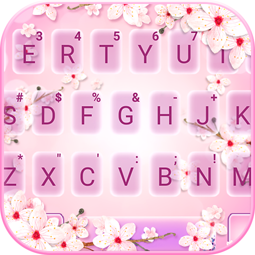 Pink Romantic Sakura keyboard