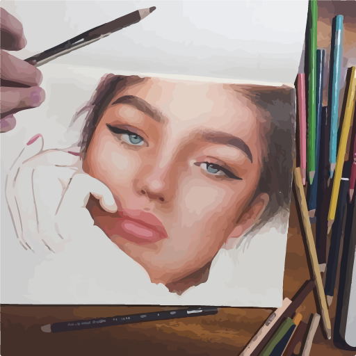 Cara menggambar potret realist