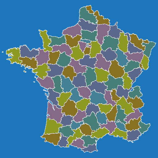 France Departments Map Puzzle