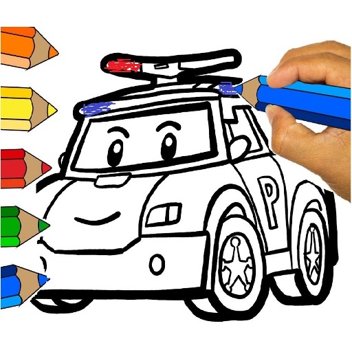 RobotCar Robot Police Paint an