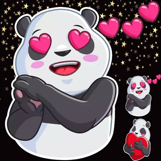 New lovely Pandas Sticker pack