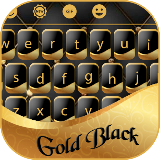 Gold Black Keyboard Theme