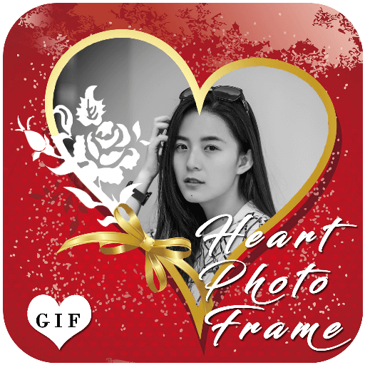 Lovely Heart Photo Frame Edito