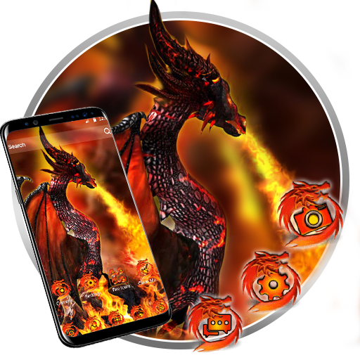 Fire Dragon Launcher Theme Liv