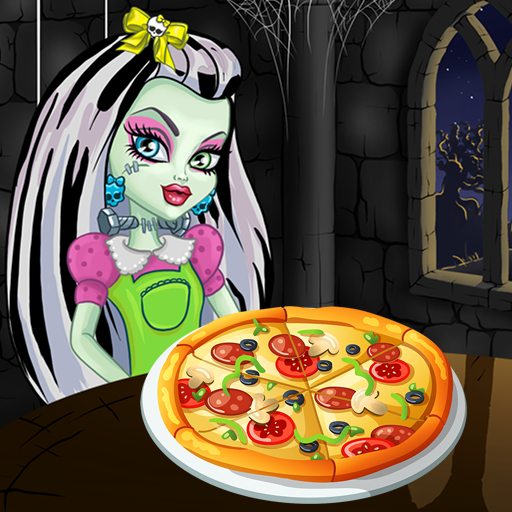 Monster Dolls High Cooking Pizza