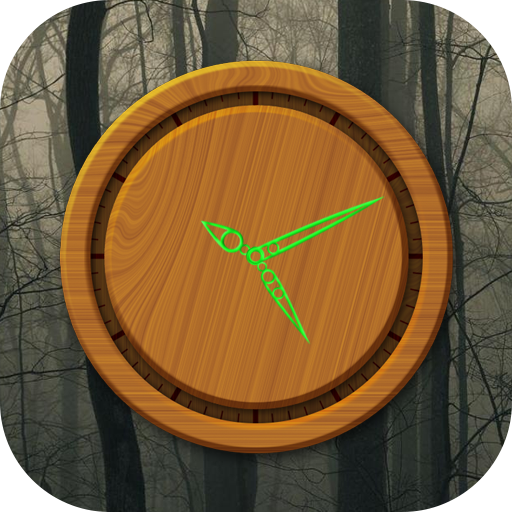 Wood Clock Live Wallpaper