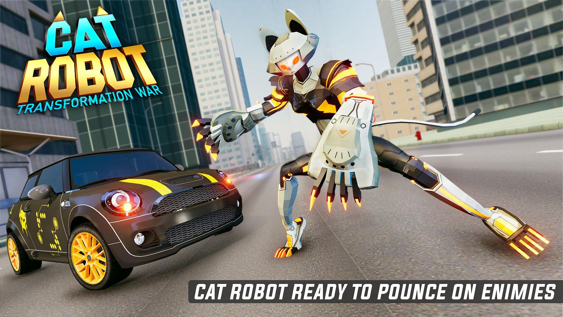 Download Cat Robot Transform War Games android on PC