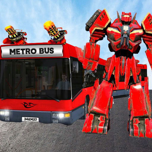 Public Metro Bus Robot War 3D