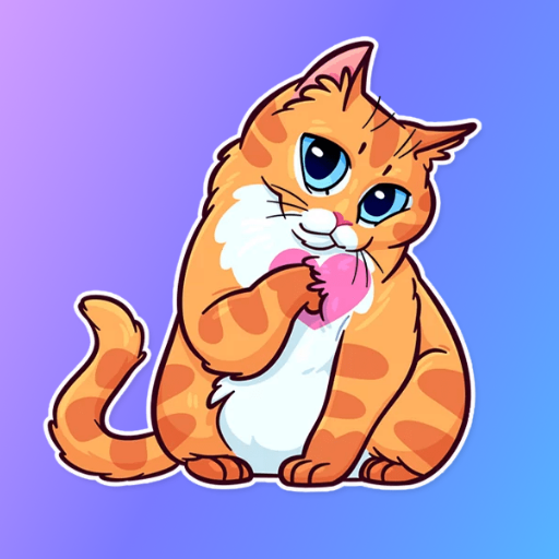 Коты стикеры WASticker