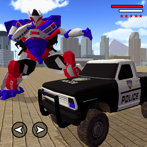 US Police Monster Truck Robot 