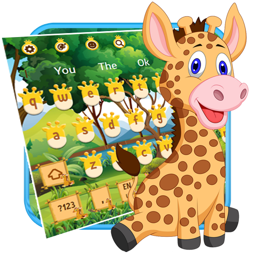 Baby Giraffe Keyboard Theme