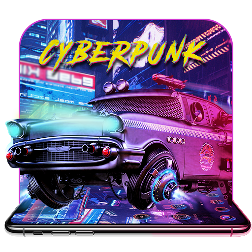 Futuristic Cyberpunk Car Theme