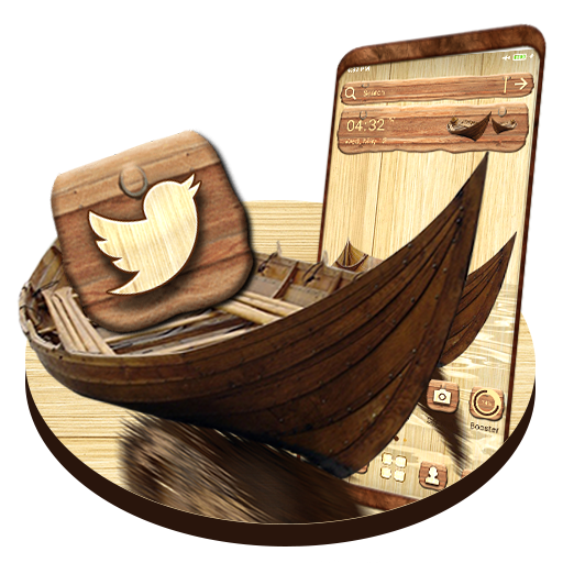 Wooden Boat Launcher Theme