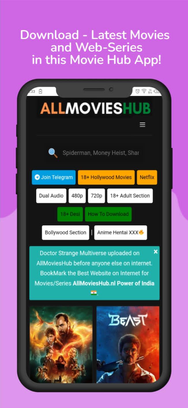 Download Movies Hub - Movie Downloader. android on PC