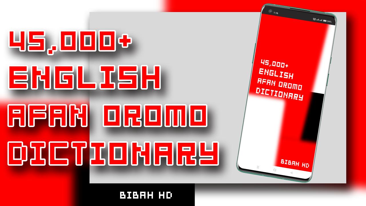 Download Afaan Oromo Dictionary English android on PC