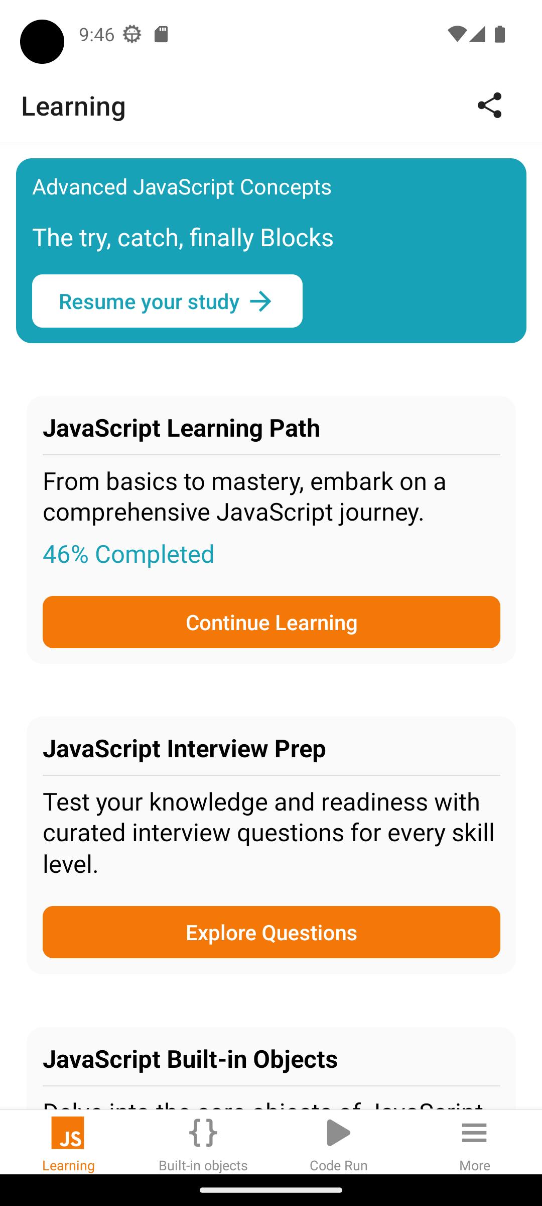 Download Javascript Learn & Code editor android on PC