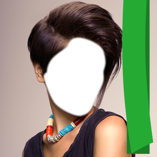 Woman Short Hair Photo Montage