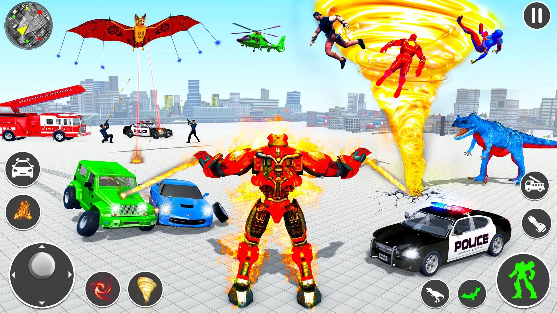 Download Truck Game - Car Robot Games android on PC