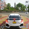 Driving Honda Civic Car