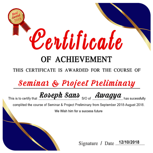 Certificate Creator - Template