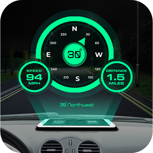 GPS Kompas HUD Speedometer