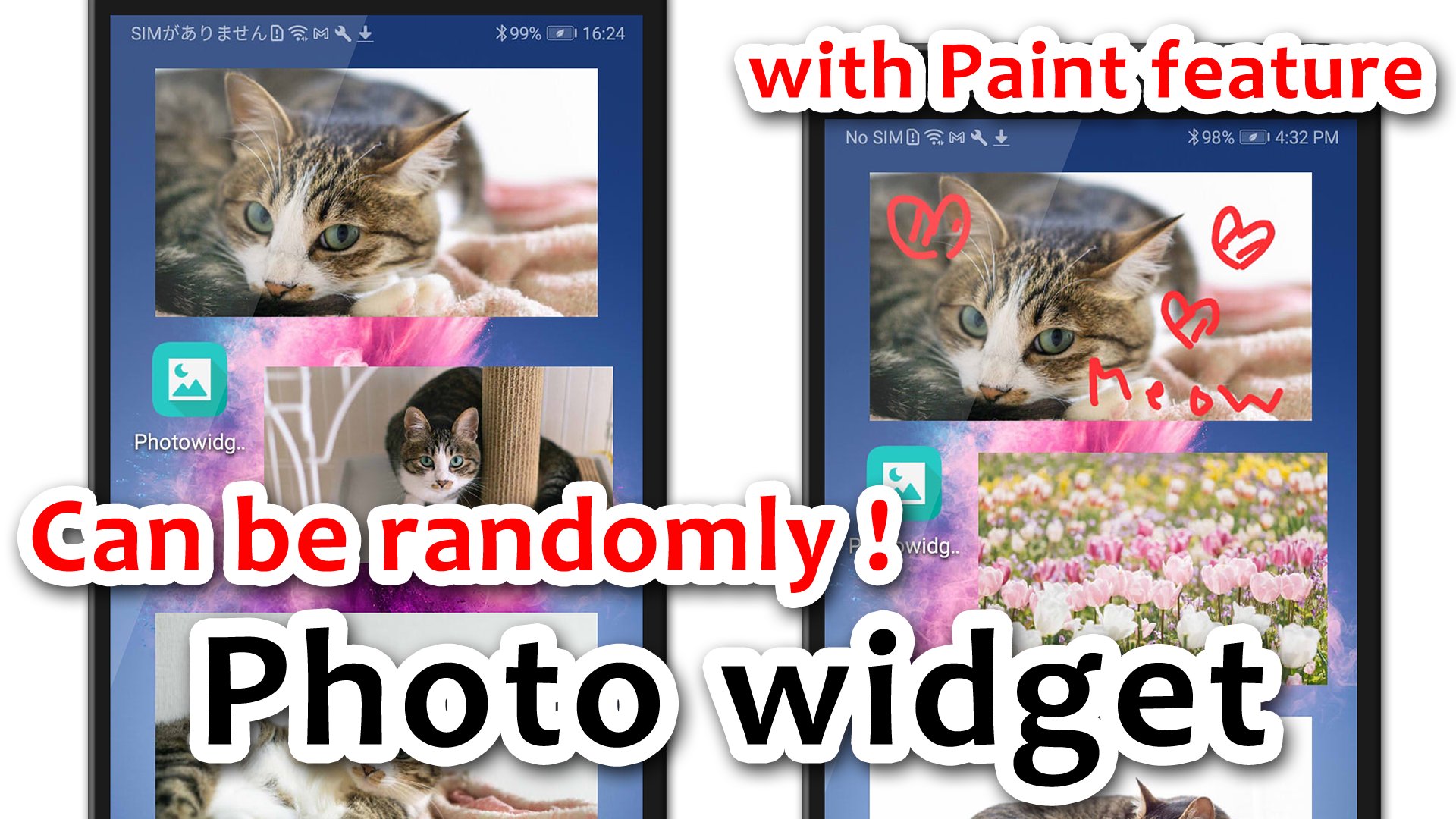 Baixe Random photo widget with paint no PC | Oficial GameLoop