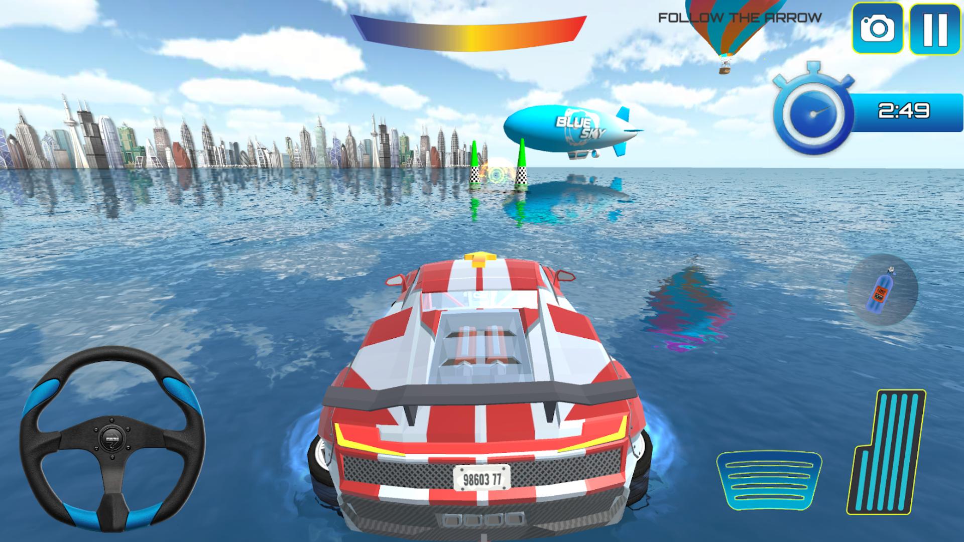 Download Floating Car Racing Simulator android on PC