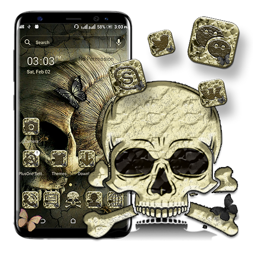 Fantasy Skull Launcher Theme