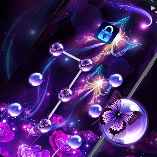 Neon Butterfly - App Lock Mast