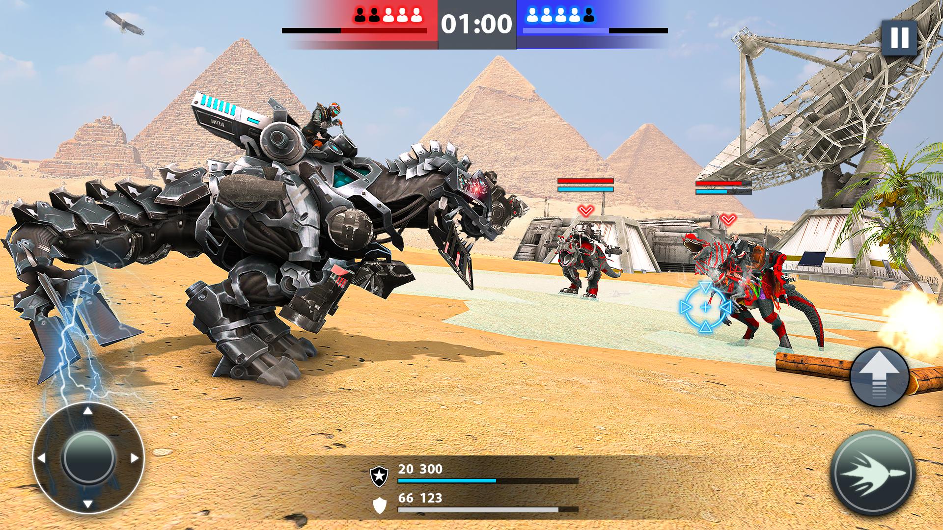 Download Dino Robot War Transformation android on PC